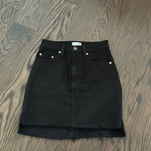 Black jean skirt